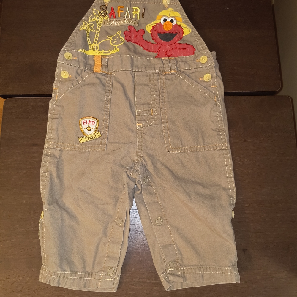 Sesame Street Safari Overalls - Brown